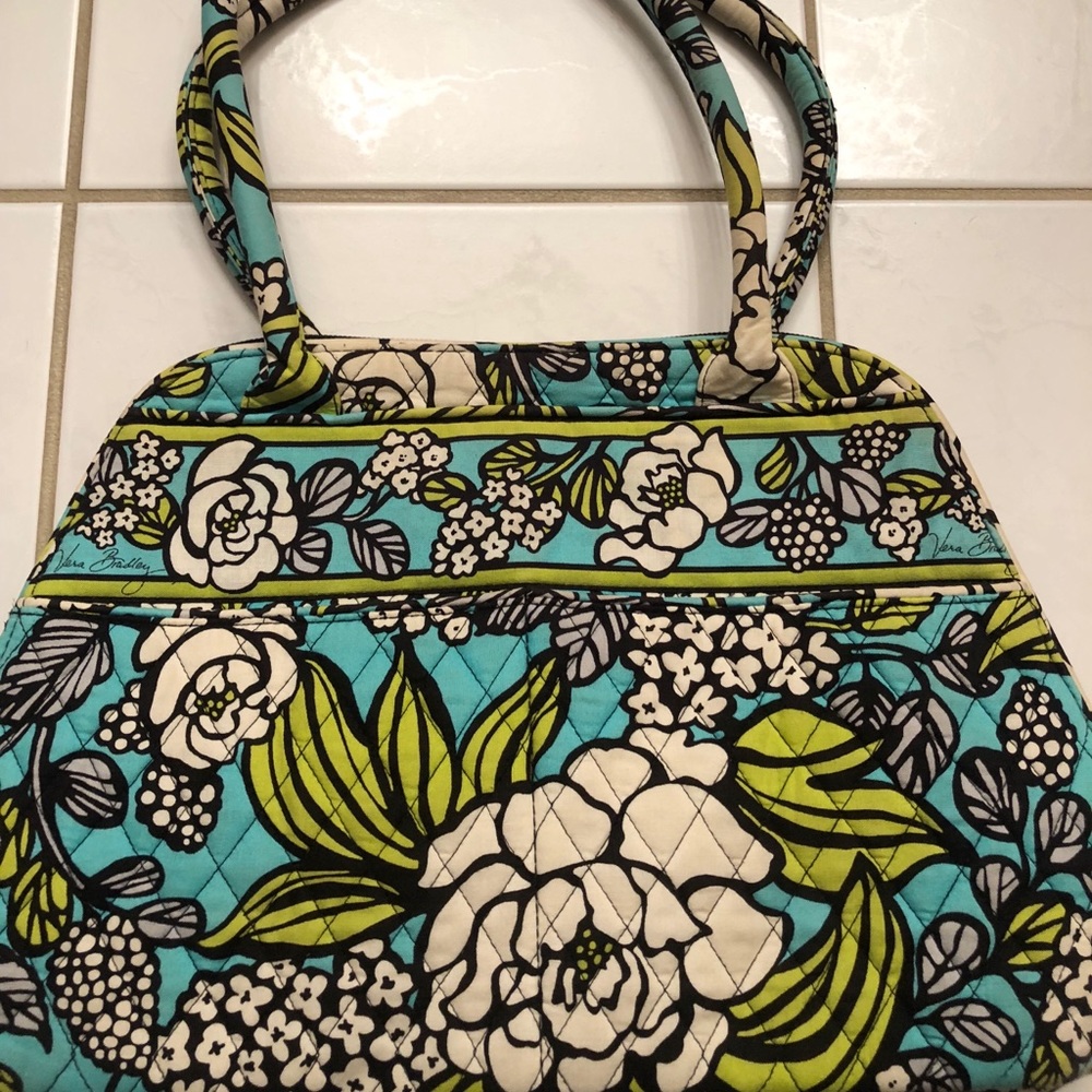 Vera Bradley Bowler Satchel in Island Blooms